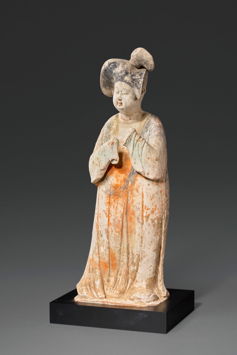 唐 彩繪仕女陶俑  TANG DYNASTY (AD 618-907)