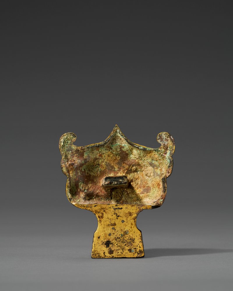 東漢/六朝 鎏金銅獸面承足  EASTERN HAN-SIX DYNASTIES PERIOD (AD 25-589) - 图2