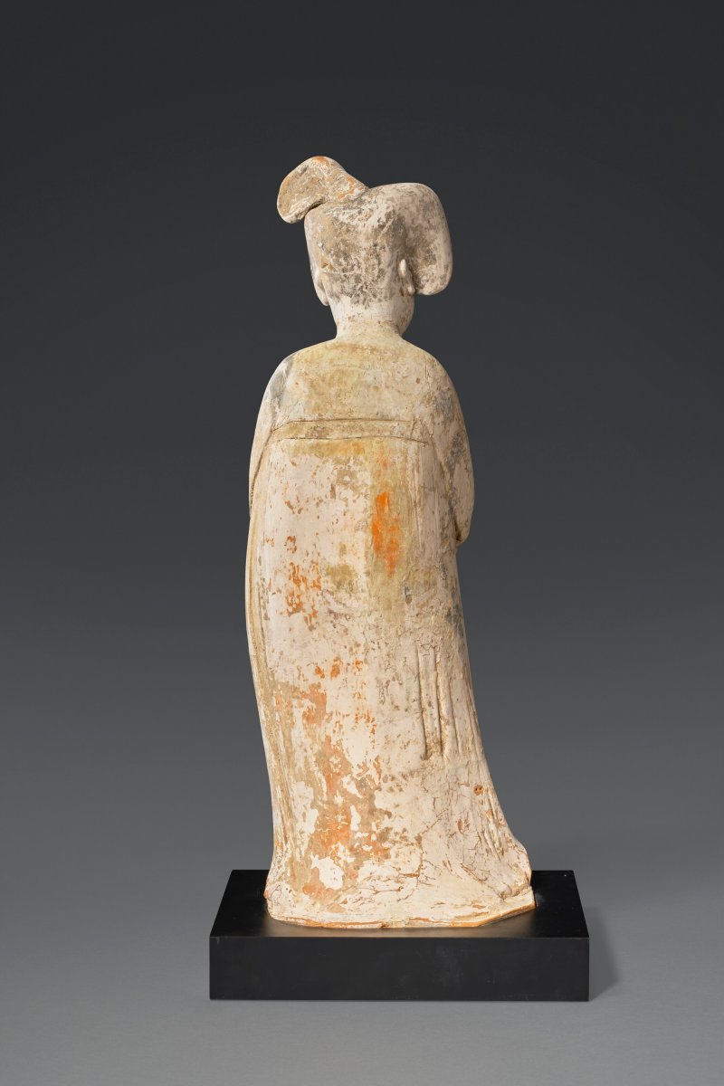 唐 彩繪仕女陶俑  TANG DYNASTY (AD 618-907) - 图3