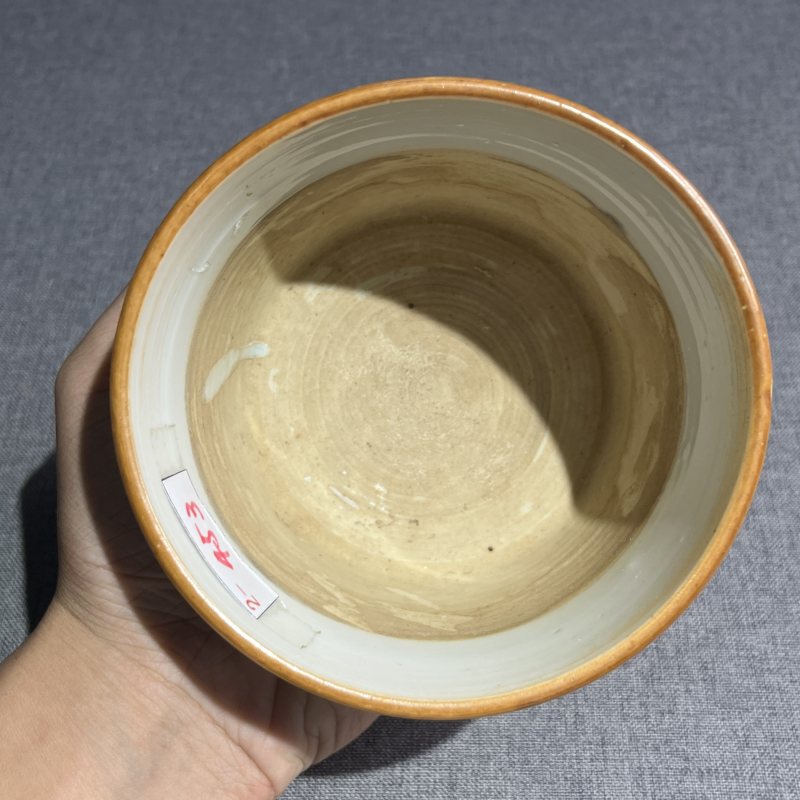 明晚期青花风景筒式炉 - 图8