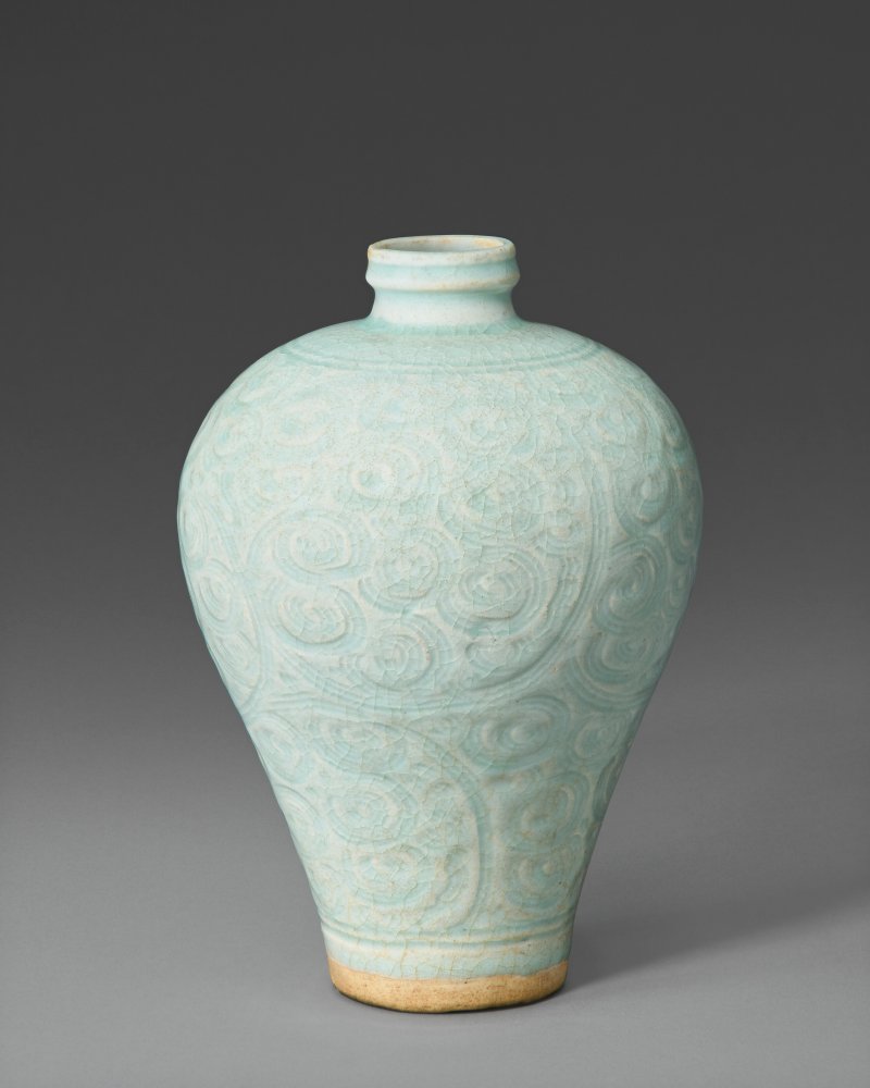 南宋 青白釉刻剔犀紋梅瓶  SOUTHERN SONG DYNASTY (1127-1279) - 图1