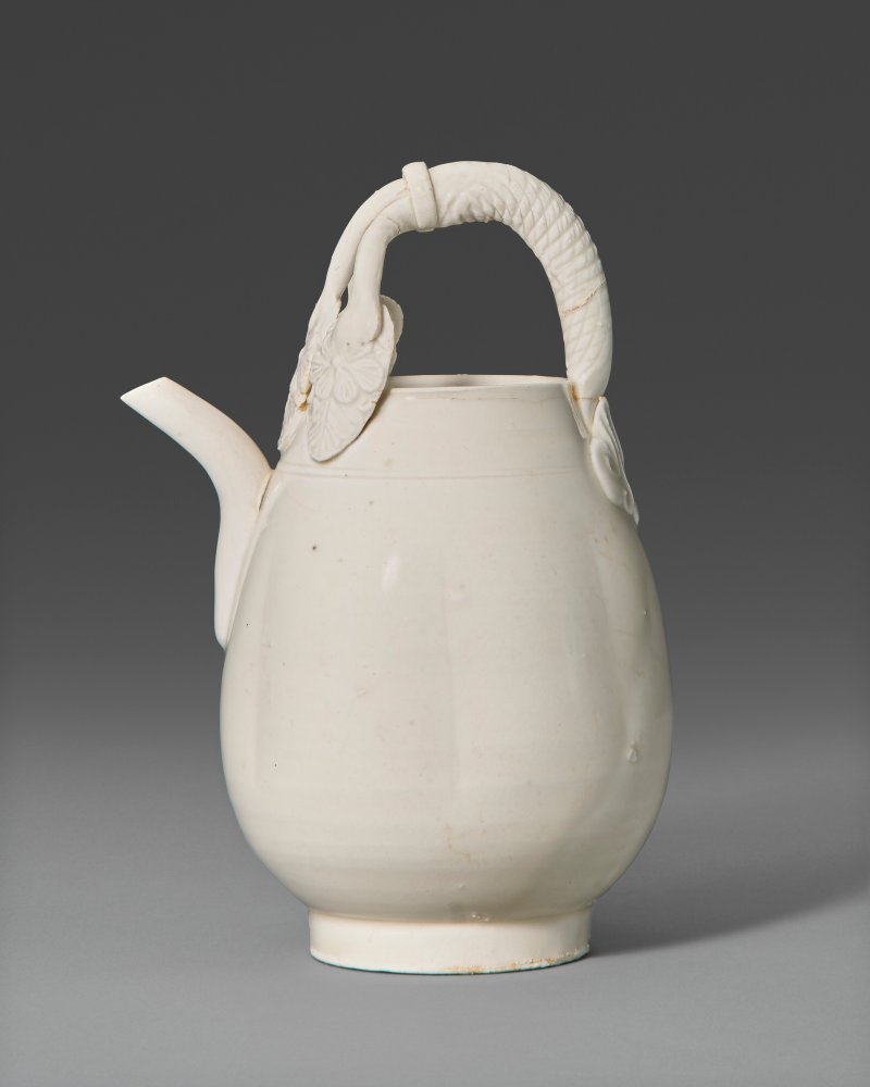 宋 白釉瓜棱式執壺  SONG DYNASTY (AD 960-1279) - 图2
