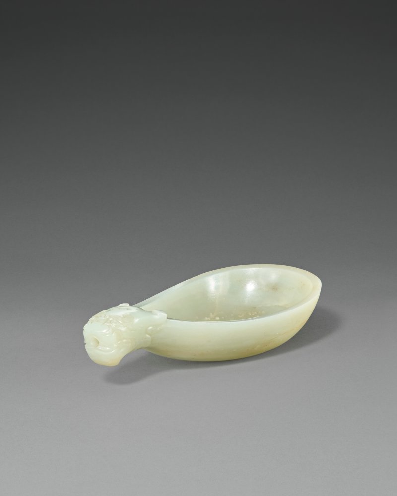 明/清 白玉匜式洗  MING-QING DYNASTY (1368-1911) - 图2