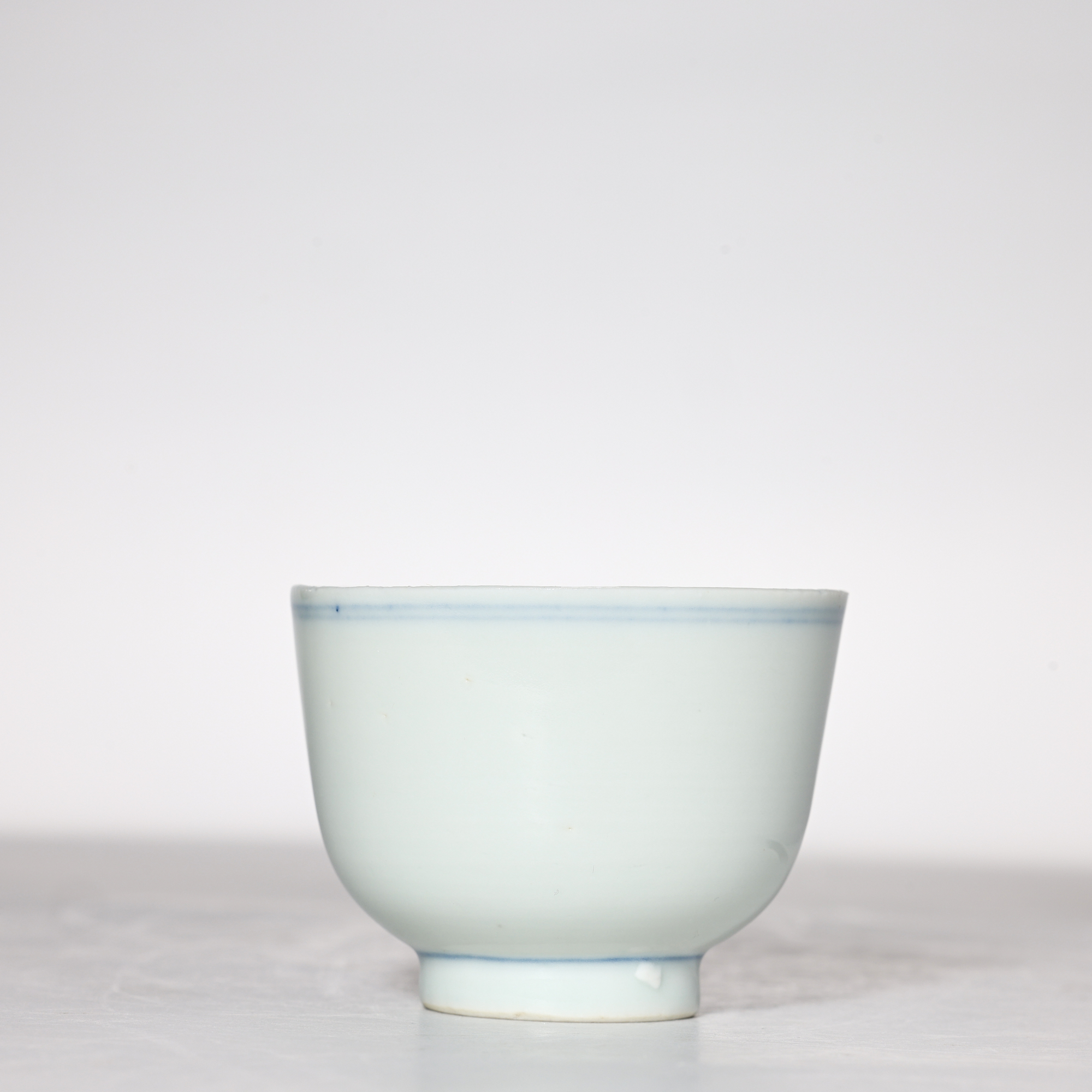 清中期青花花卉纹杯-多宝古瓷宝典
