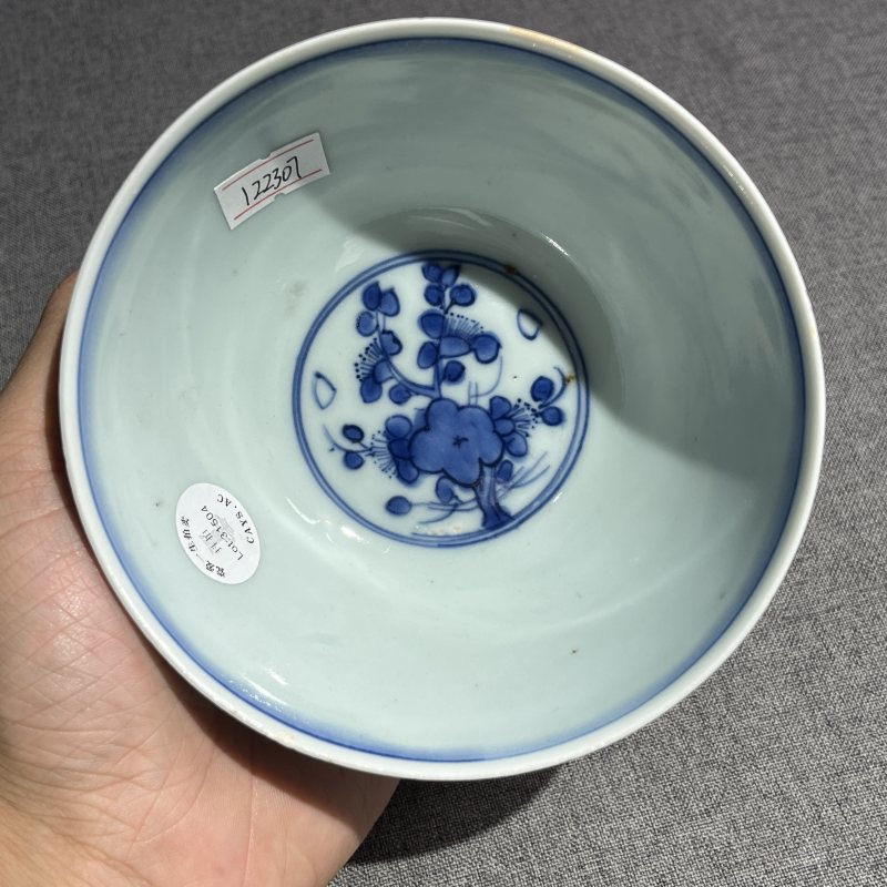 明嘉靖青花花鸟碗 - 图7
