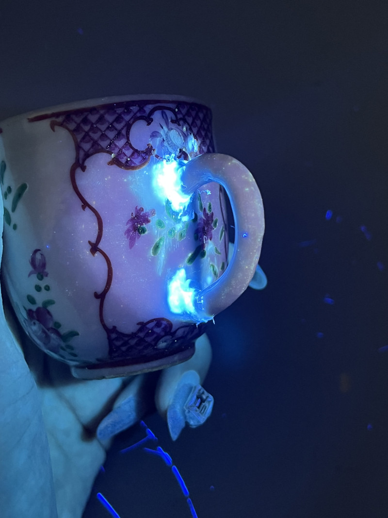 清 乾隆粉彩瓷杯 - 图9