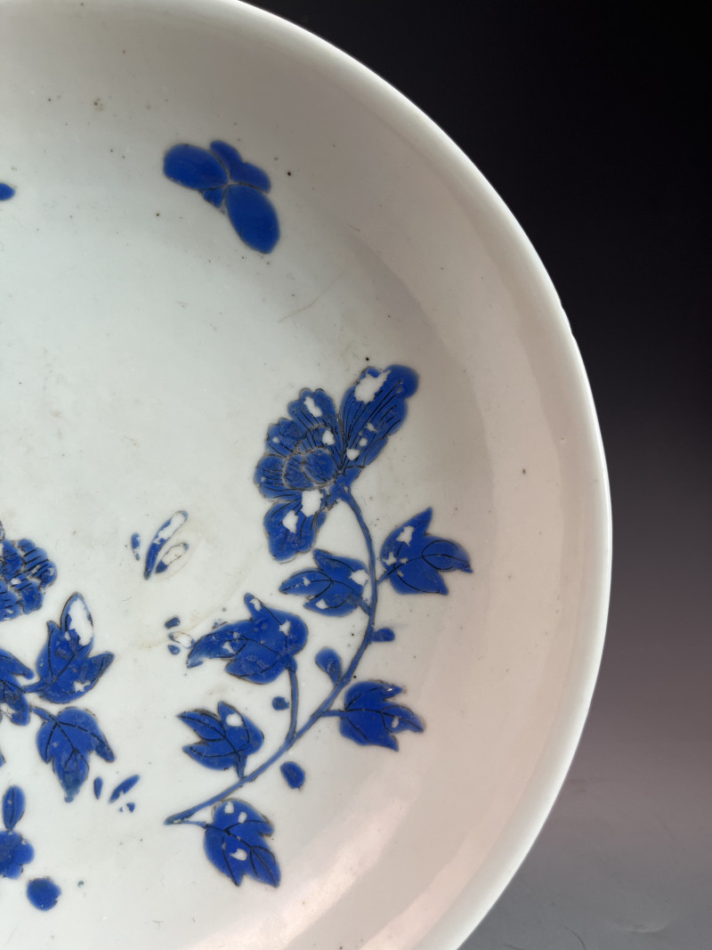 清 雍正 料彩花卉纹盘 - 图3