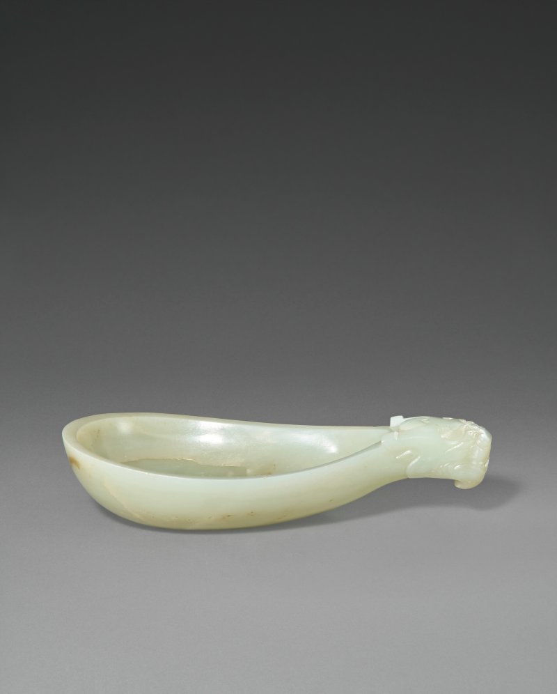 明/清 白玉匜式洗  MING-QING DYNASTY (1368-1911) - 图3