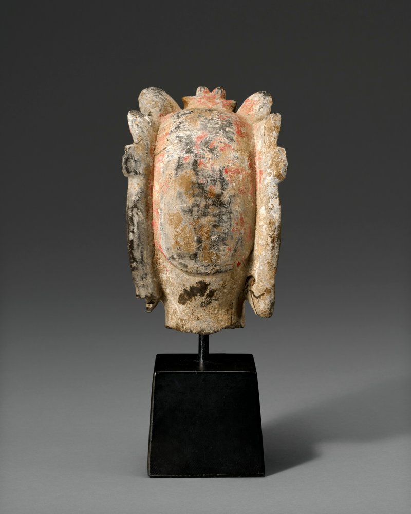 北齊 石刻菩薩頭像  NORTHERN QI DYNASTY (AD 550-577) - 图2