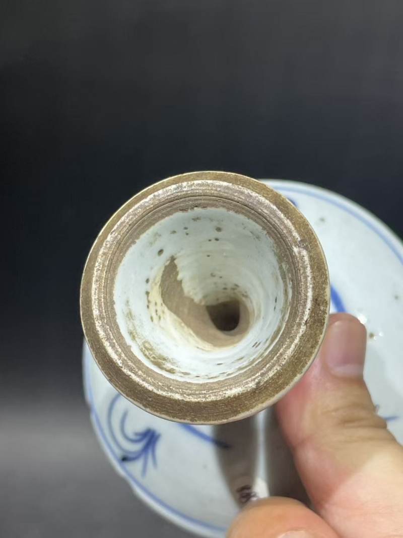 清缠枝莲纹高足盘 - 图8