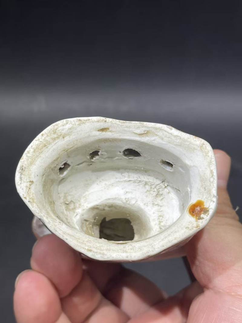 解放后素三彩罗汉瓷塑 - 图7