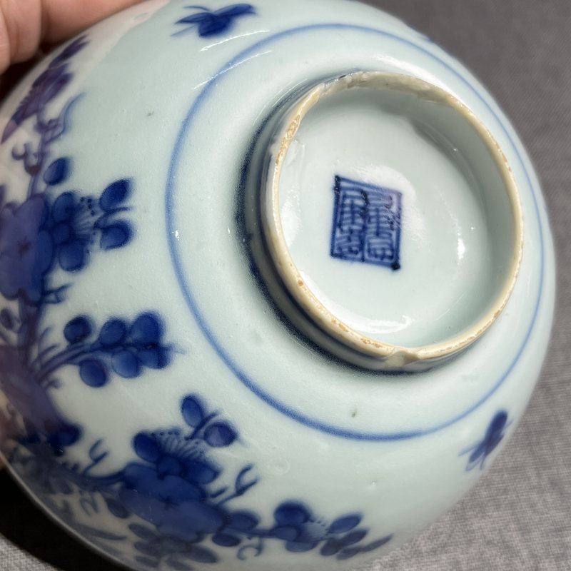 明嘉靖青花花鸟碗 - 图9