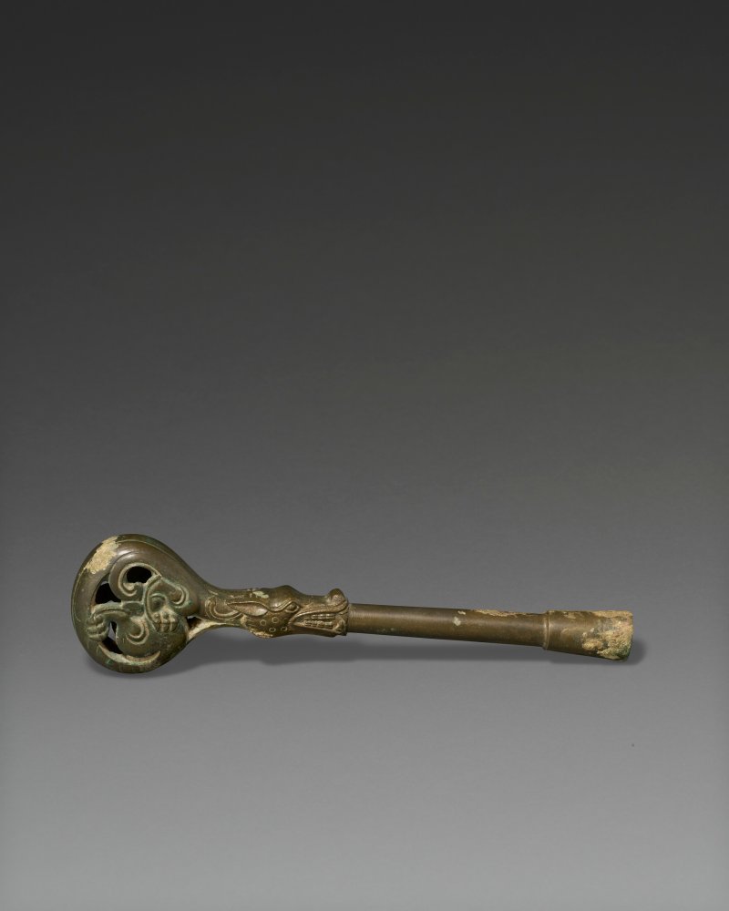 漢 銅盤龍式琴軫鑰  HAN DYNASTY (206 BC-AD 220)