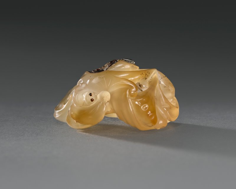 清十八/十九世紀 蘇作瑪瑙把件兩件  18TH-19TH CENTURY - 图5