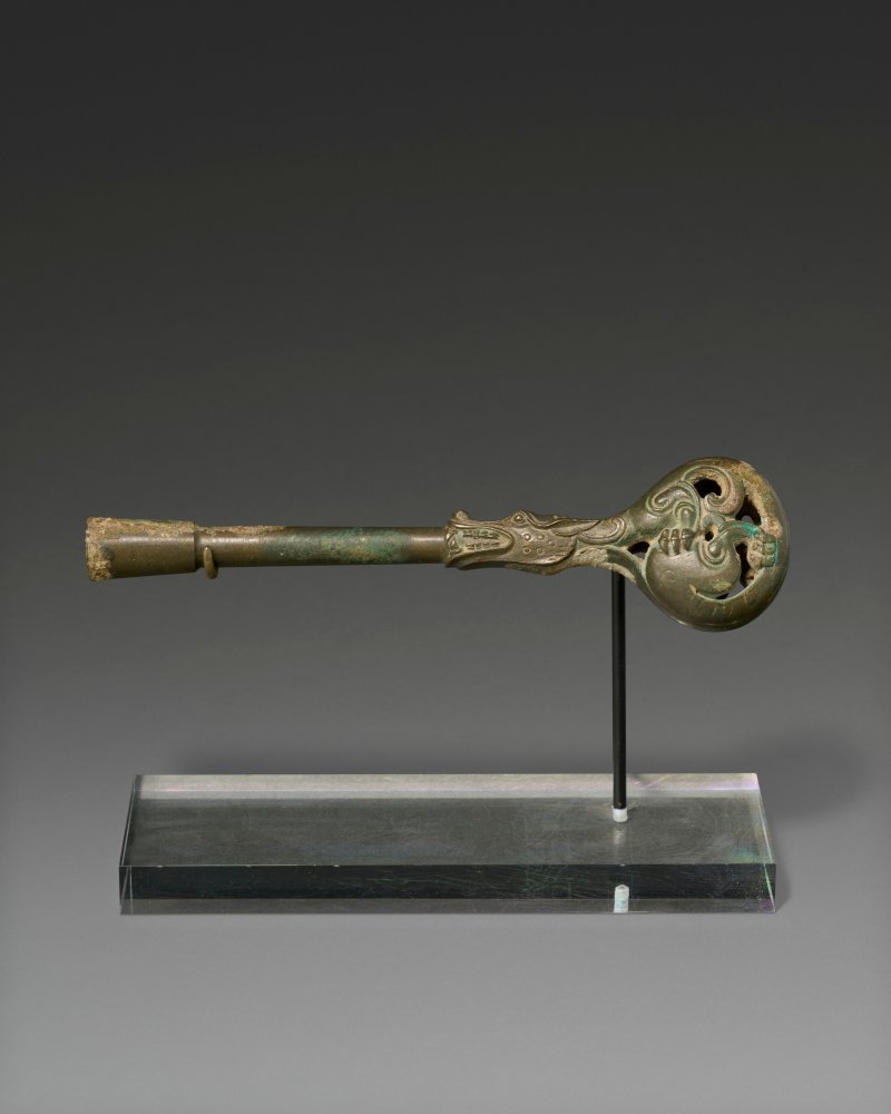 漢 銅盤龍式琴軫鑰  HAN DYNASTY (206 BC-AD 220) - 图2