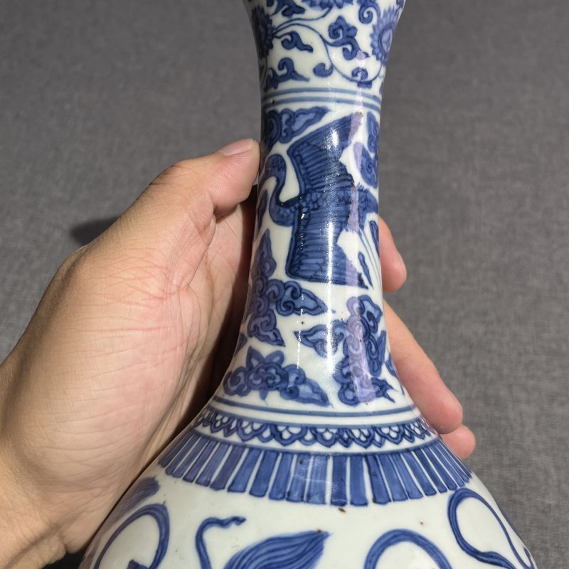 明晚期青花狮子赏瓶 - 图8