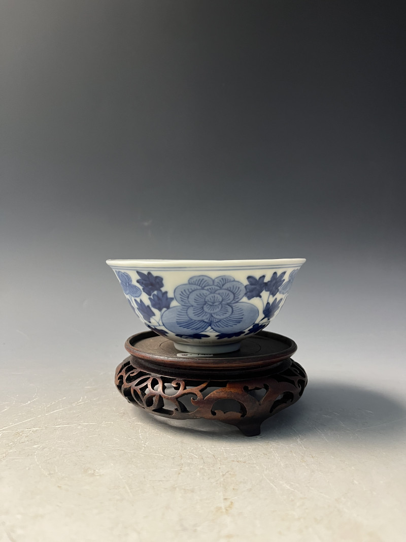 清 光绪 花卉纹碗 - 图1