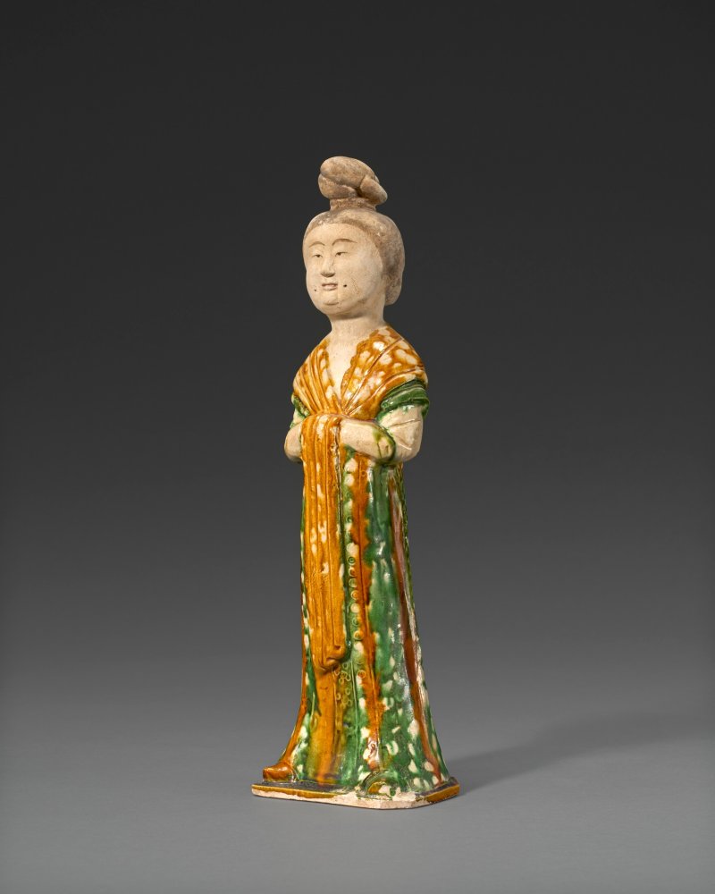 唐 三彩仕女俑  TANG DYNASTY (AD 618-907)