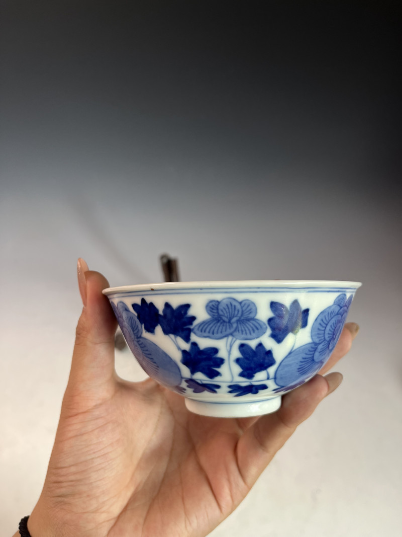 清 光绪 花卉纹碗 - 图2