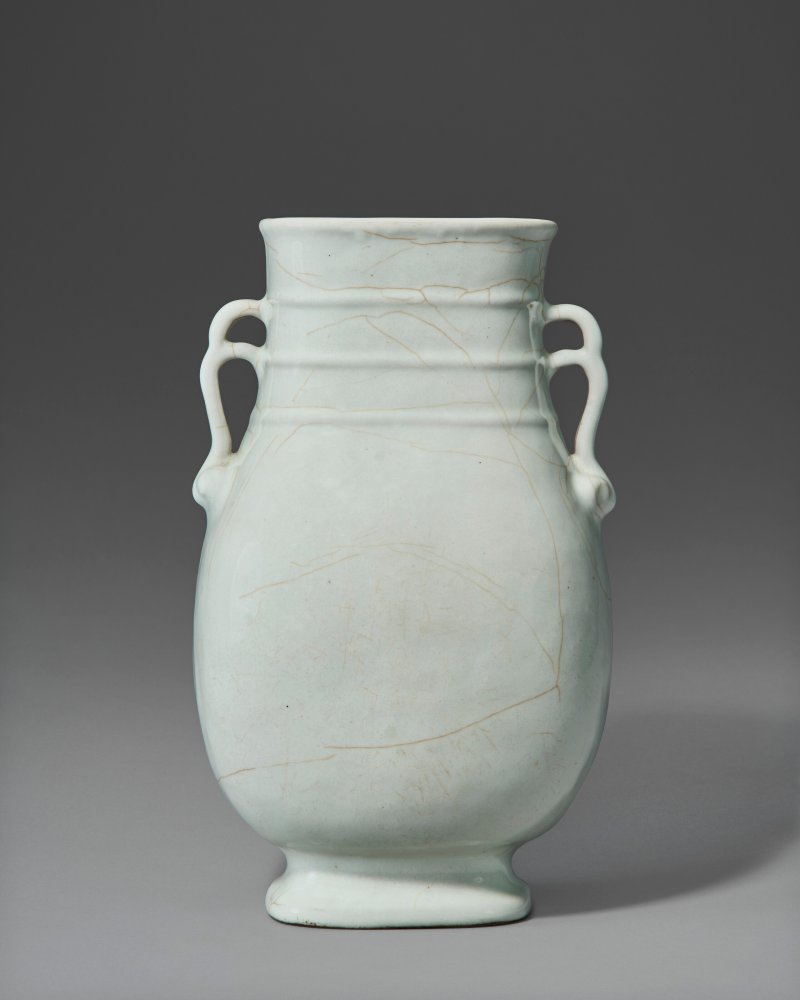 清雍正/乾隆 仿官釉雙耳尊  YONGZHENG-QIANLONG PERIOD (1723-1795) - 图2