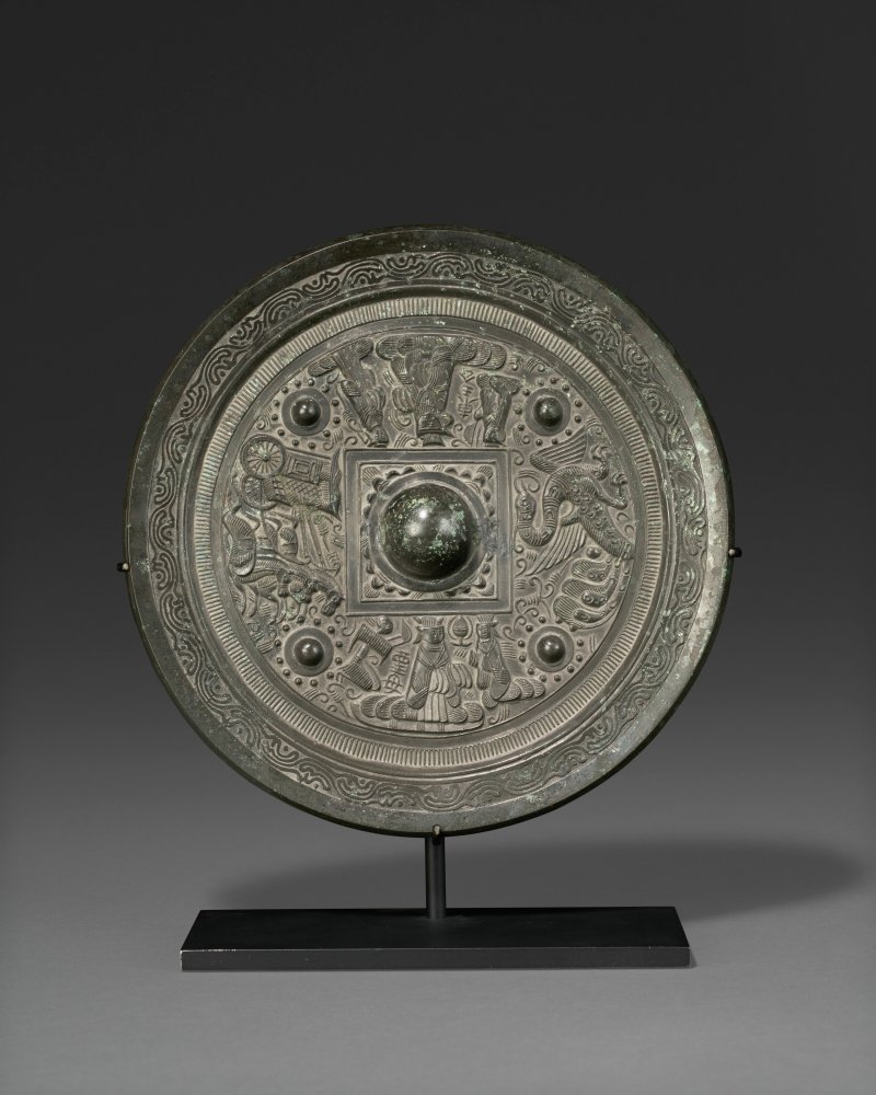 東漢 神人車馬畫像銅鏡  EASTERN HAN DYNASTY (25 BC-AD 220) - 图3
