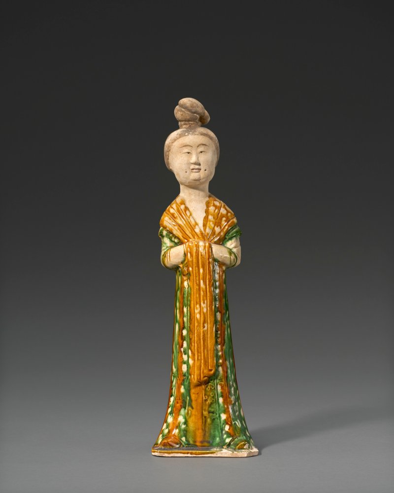 唐 三彩仕女俑  TANG DYNASTY (AD 618-907) - 图3