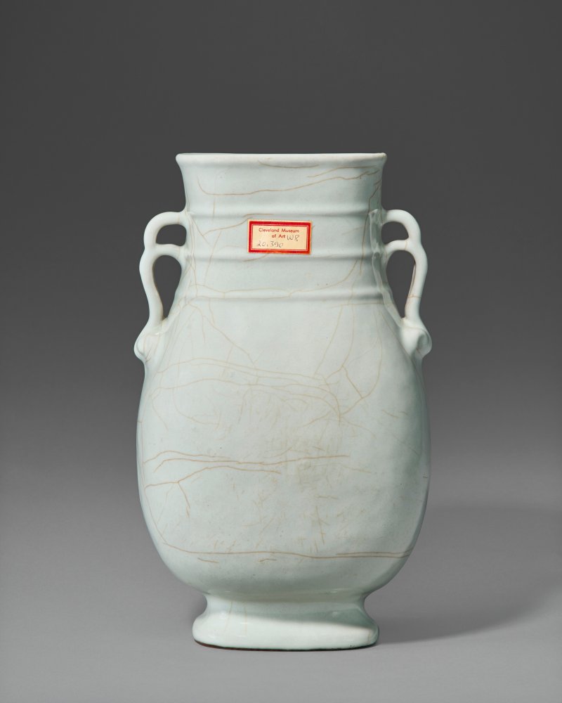 清雍正/乾隆 仿官釉雙耳尊  YONGZHENG-QIANLONG PERIOD (1723-1795) - 图3