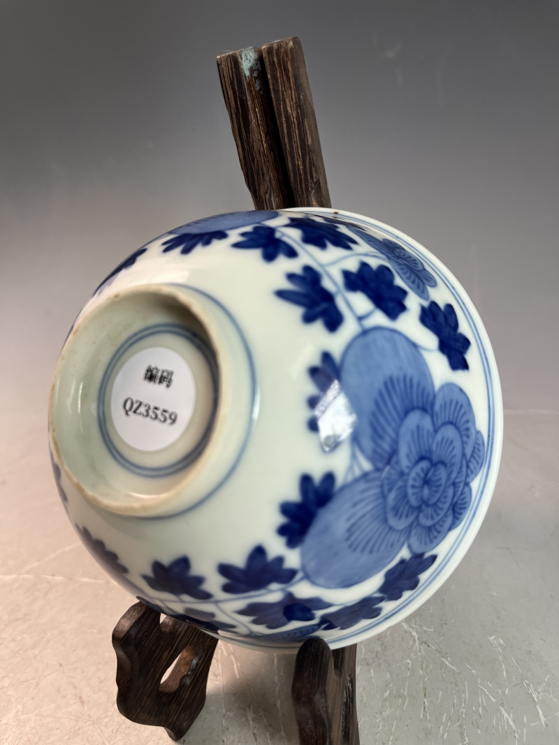 清 光绪 花卉纹碗 - 图7