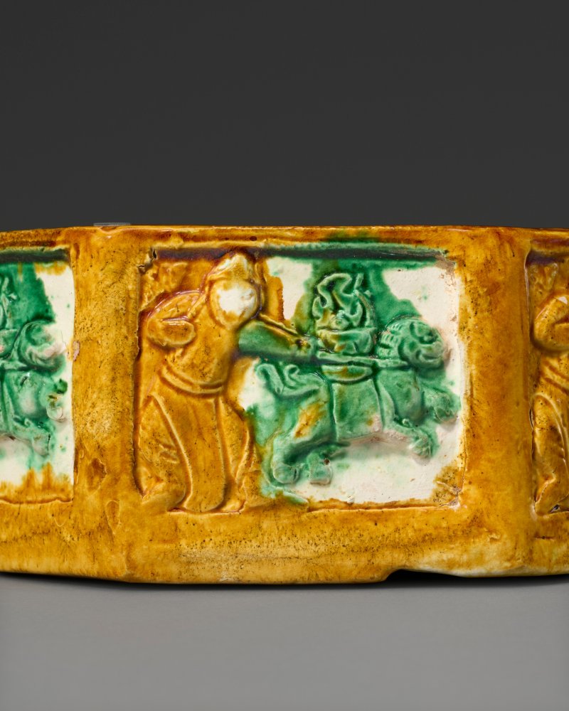 遼 三彩八方硯  LIAO DYNASTY (AD 916-1125) - 图3