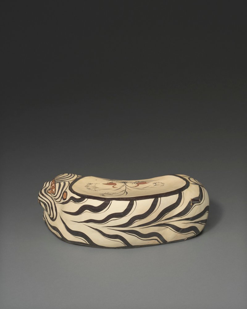金 磁州窯白地黑花虎形枕  JIN DYNASTY (1115-1234) - 图2