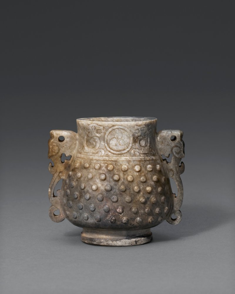 元/明 灰玉仿古壺式袖珍小瓶  YUAN-MING DYNASTY (1279-1644) - 图1