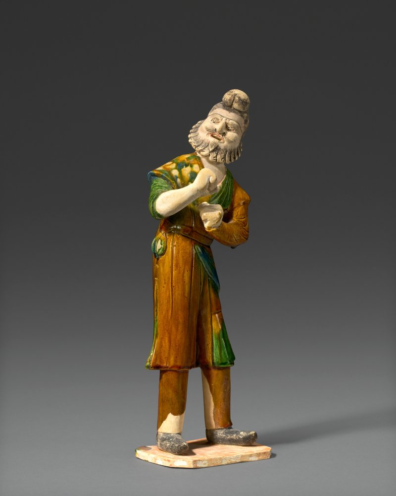 唐 三彩胡人俑  TANG DYNASTY (AD 618-907) - 图3