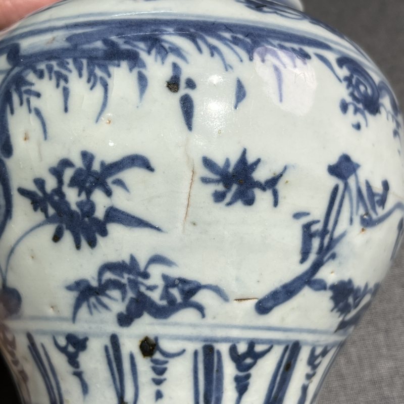 明早期青花人物罐 - 图14