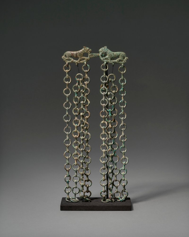 公元前六至五世紀 銅虎形環鏈帶鈎一組  6TH-5TH CENTURY BC - 图4