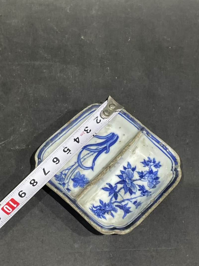 清青花花卉纹隔洗 - 图10