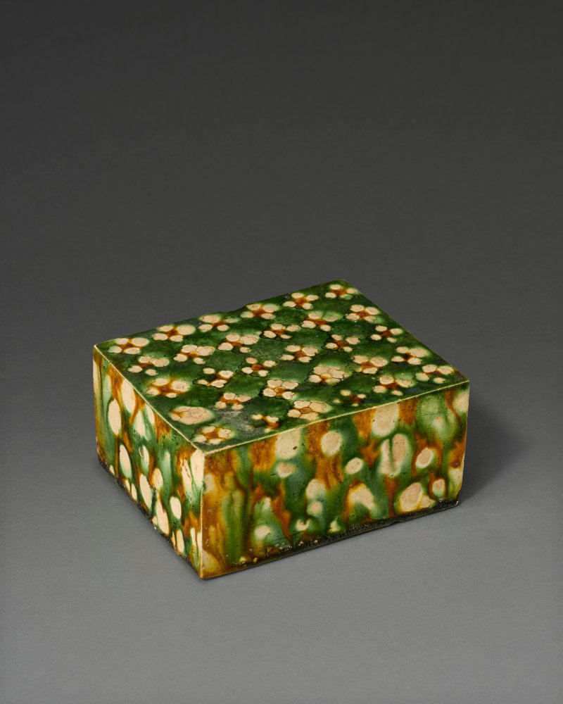 唐 三彩小長方枕  TANG DYNASTY (AD 618-907)