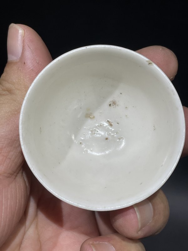 明 白釉杯两只一组 - 图12