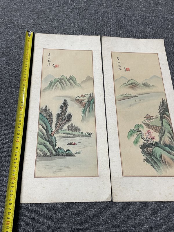 老山水画一对 - 图9