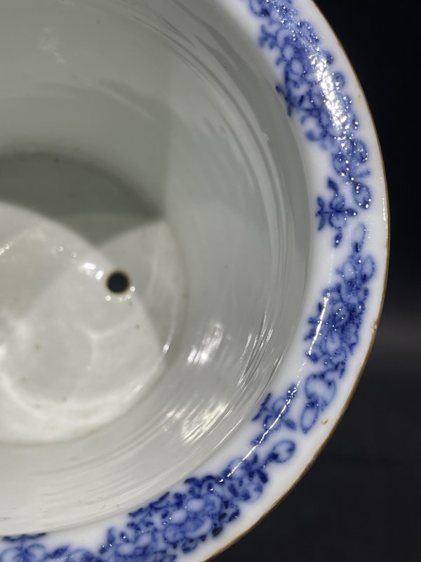 民国 粉彩花卉纹花盆 - 图7