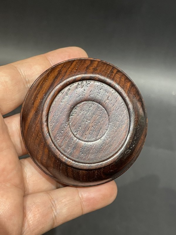 老硬木印泥盒 - 图5