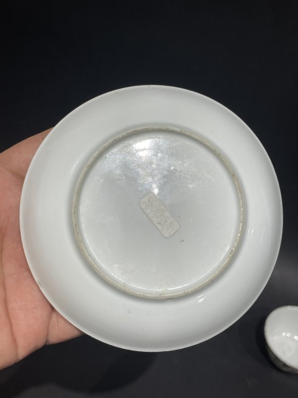 清乾隆 广珐琅人物杯碟一组 - 图6