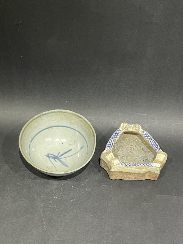 清 碗 烟灰缸两件一组