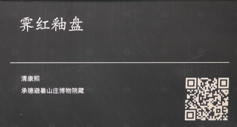 清康熙 霁红釉盘 - 图4