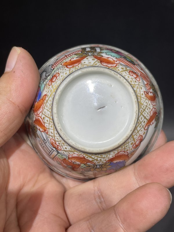 清乾隆 广珐琅人物杯碟一组 - 图12