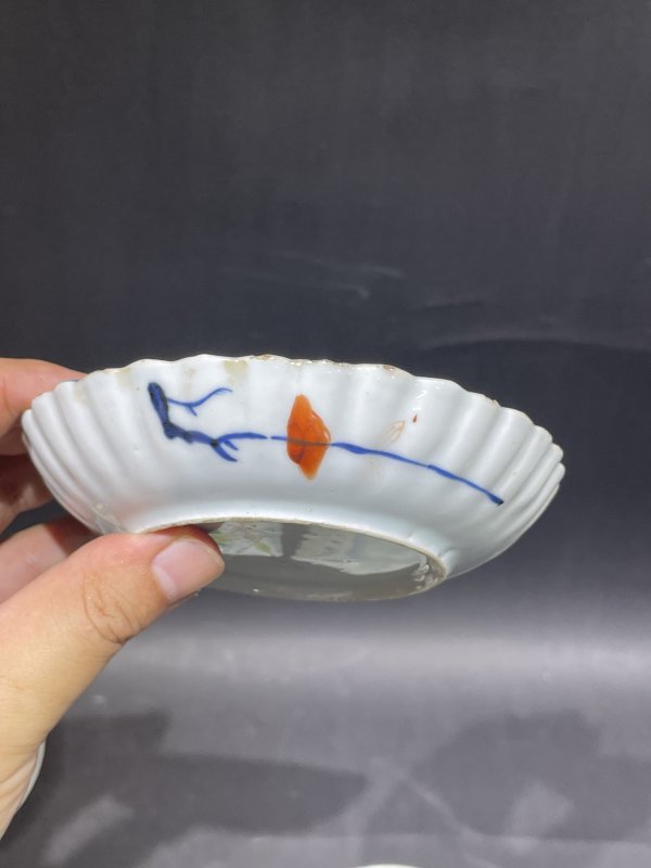 清 青花粉彩碟六件一组 - 图10