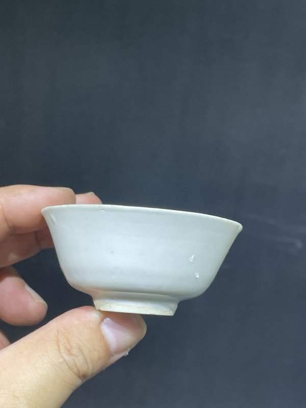 明 白釉杯两只一组 - 图2