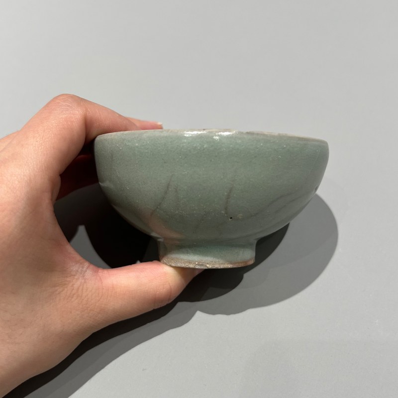 明代 龙泉窑粉青釉泡泡盏 - 图4