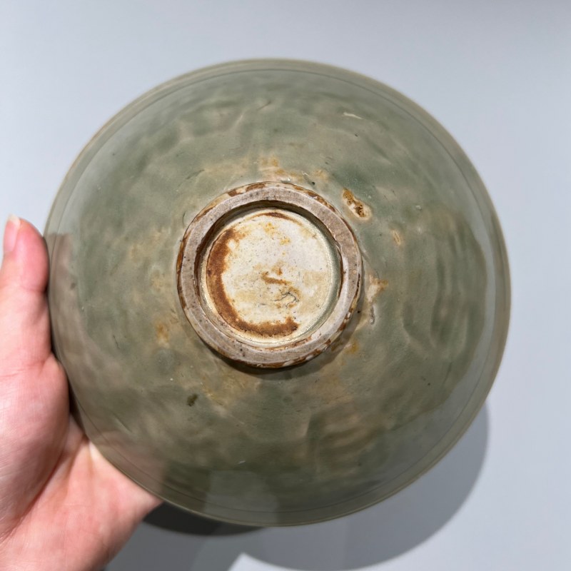 明代 青釉印花碗 - 图8