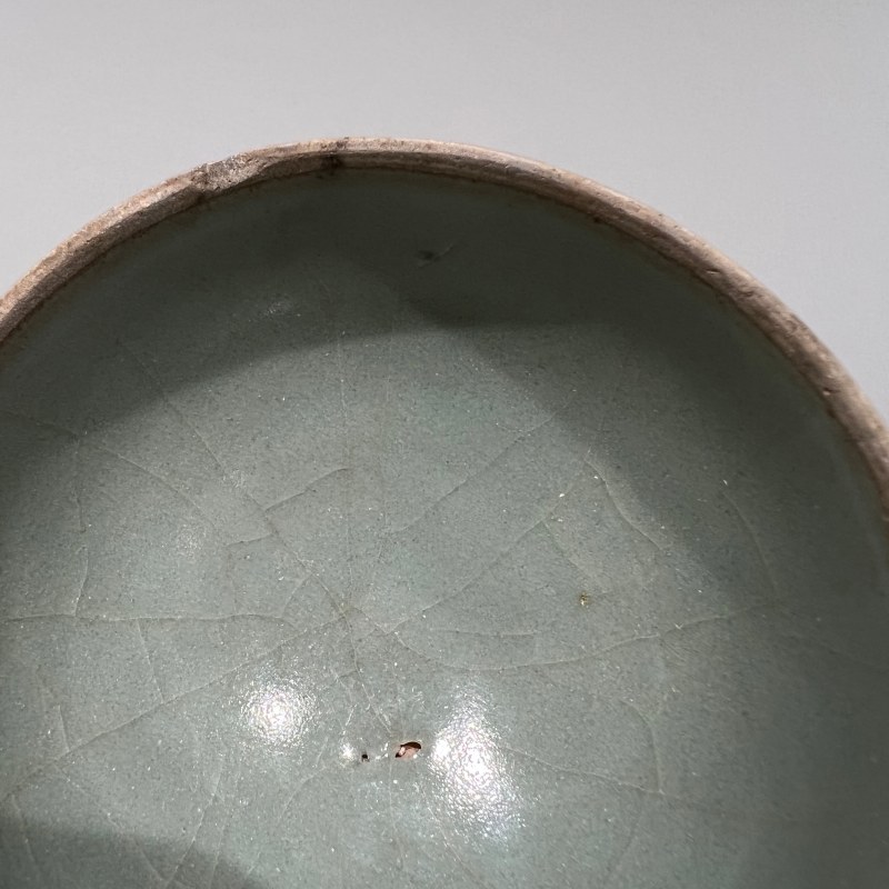 明代 龙泉窑粉青釉泡泡盏 - 图7