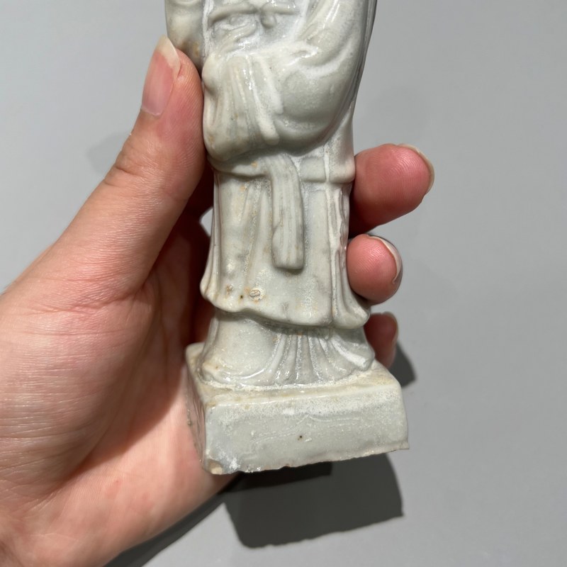明代 青白釉仕女塑像一对 - 图10